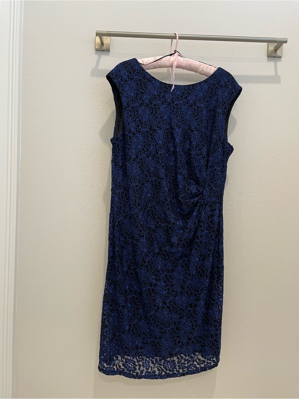 Sleeveless Navy and Black Cocktail Dress